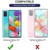 Case for Samsung Galaxy A51 - Full Body Transparent TPU Silicone Gel Case Soft Protection 2 Parts Front Back Phonillico®