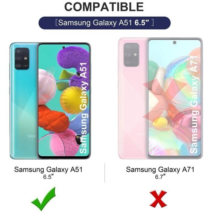 Case for Samsung Galaxy A51 - Full Body Transparent TPU Silicone Gel Case Soft Protection 2 Parts Front Back Phonillico®