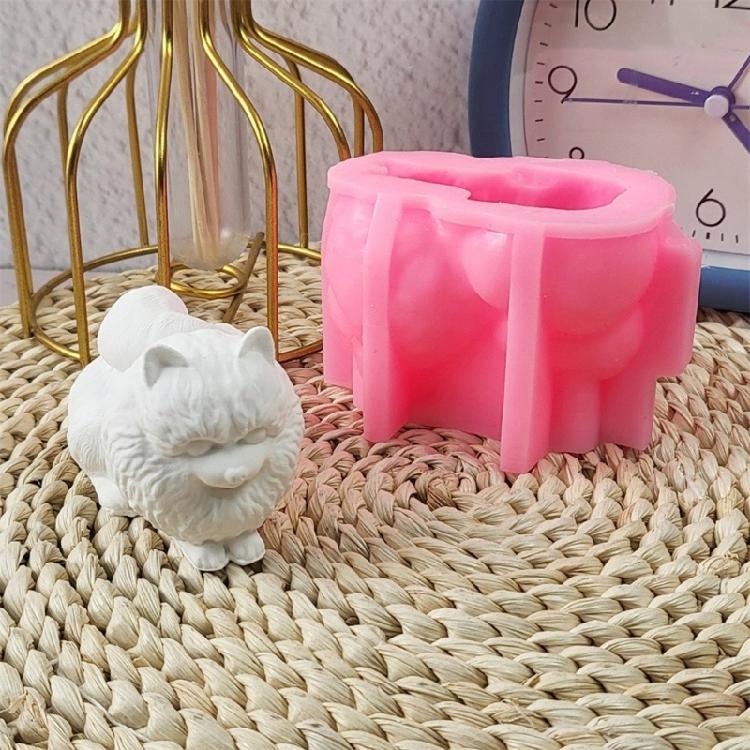 3D Dog Animal Silicone Mold for Candle Soap Making Epoxy Resin Silicone Molds Fondant Silicone Molds for Candy Baking