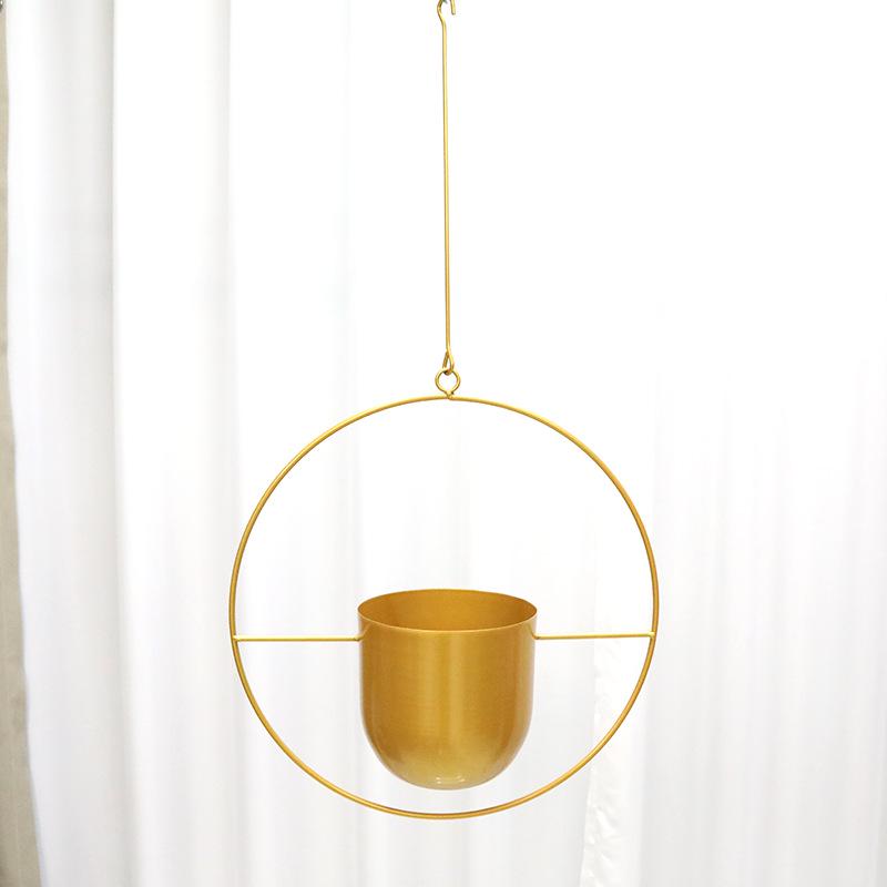 

Металлический цветочный горшок: Подвесная кованая корзина для балконов, перил, суккулентов и растений