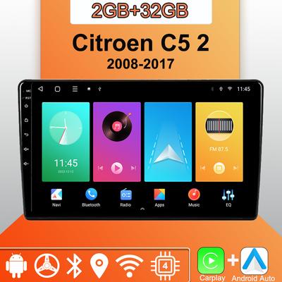 Android Carplay Autoradio für Citroen C5 2 2008-2017 Multimedia-Player Head Unit Stereo GPS Navigation BT WIFI 2 + 32GB