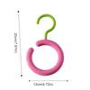 Circular Round Scarf Tie Hanger Hat Rack Space Saving Clothing Hanger Tie Storage Ring Clothes Storage Hook Wardrobe