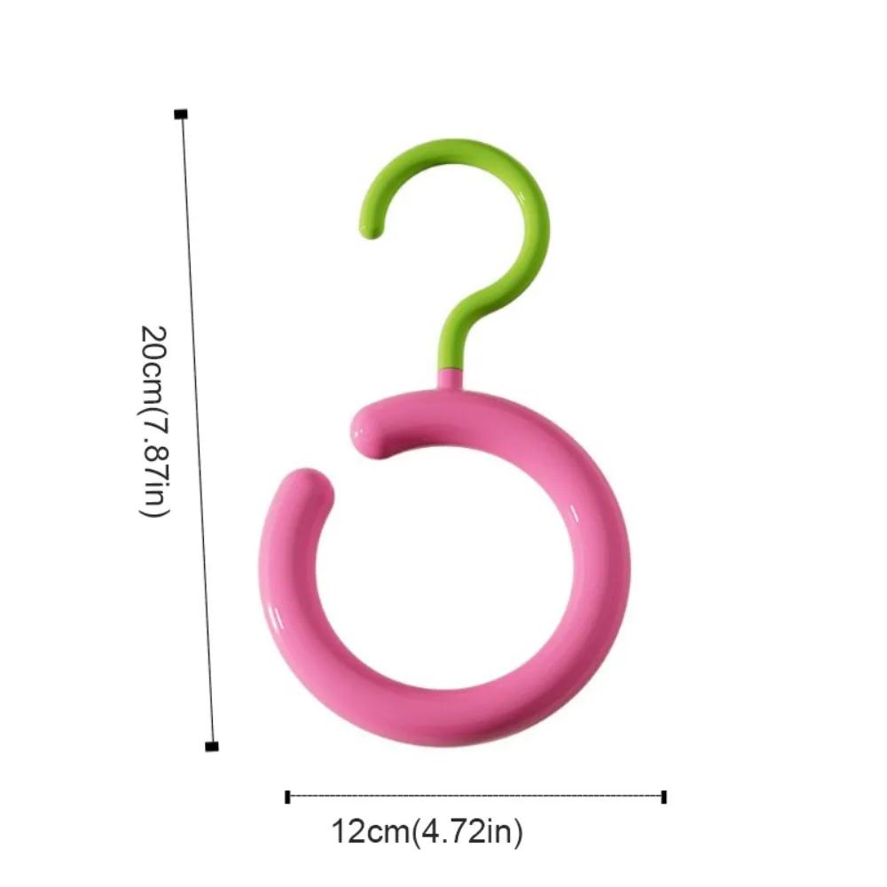 Circular Round Scarf Tie Hanger Hat Rack Space Saving Clothing Hanger Tie Storage Ring Clothes Storage Hook Wardrobe