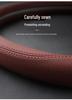 Ideal Steering Wheel Cover: Genuine Leather, Anti-slip, Sweat-absorbent, Ultra-thin Grip for L6 L8 L7 L9 I6 I8 MEGA