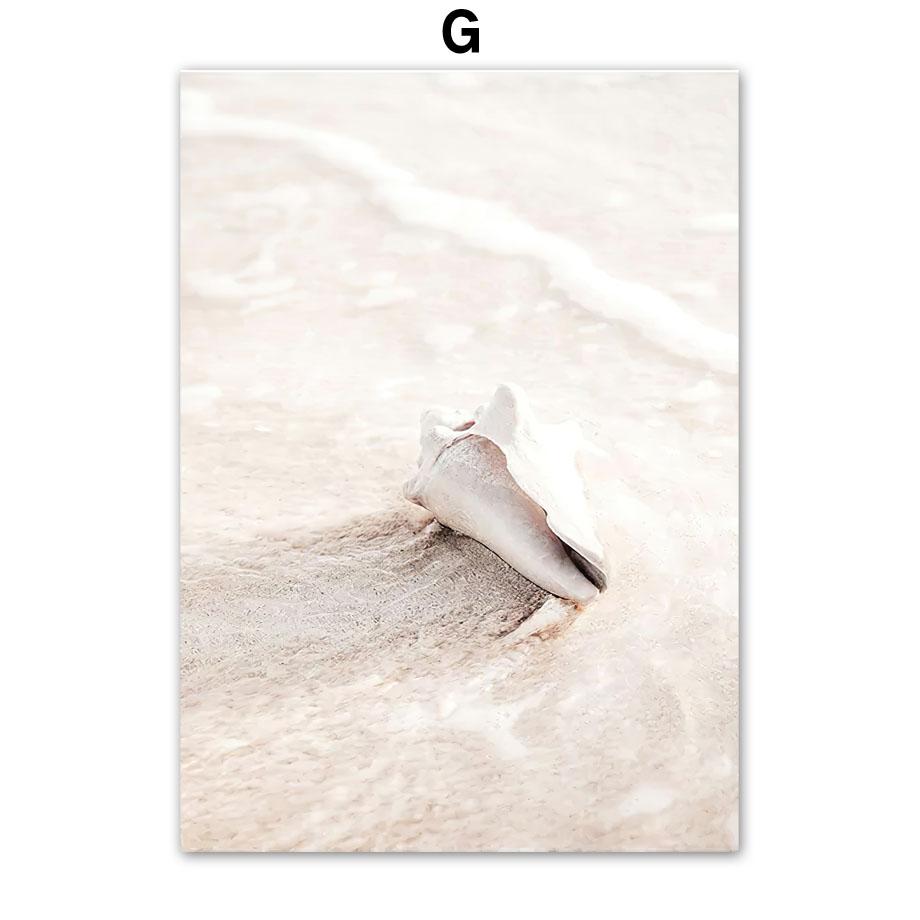 Begonia Beach Reed Feather Wall Art Nordic Posters And Prints Canvas Painting Wall Pictures For Living Interior Room Mural Decor