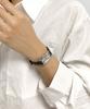 Gaigeo Ge8060Wtbk Women'S Square Leather Watch (+1 Mesh Band)