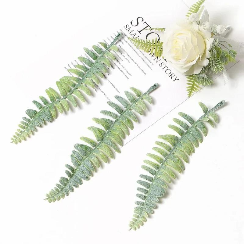 Green Artificial Plants Leaf Party Home Wedding Decor Accessories DIY Cake Candy Box Garland Christmas Decoration Flowers Wreath