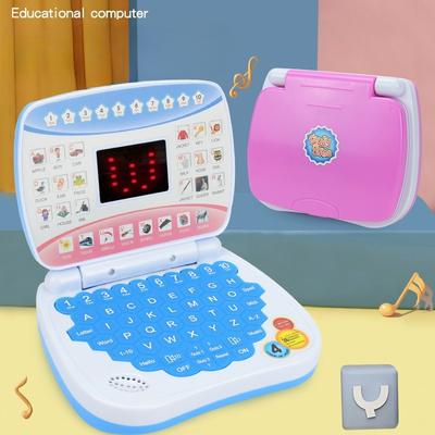 Mini Simulation Laptop Early Education Machine Led Display Learning Machine Music Children'S Toys