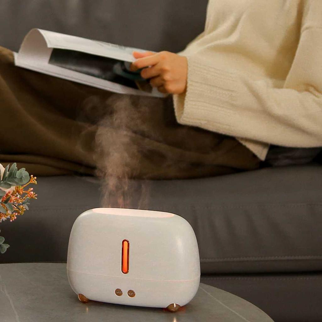 Neuer Simulationsflammen-Luftbefeuchter Aromatherapie-Maschine Bunte Flamme USB-Atmosphärenlicht für Zuhause und Büro Befeuchtender Diffusor