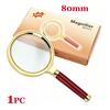 60mm 80mm 100mm Lens Handheld Magnifying Glass 10X High-Definition Retro Magnifier Eye Loupe Magnifying Glasses