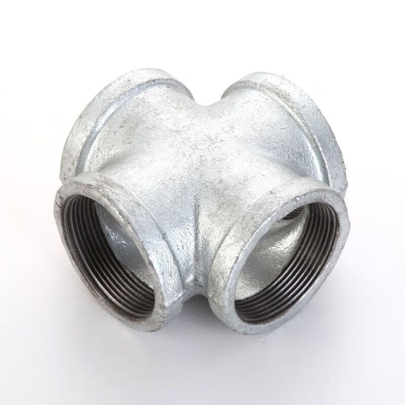 JTH Galvanized Female Threaded Cross Pipe Fitting