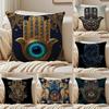 Mystical Cultural Artwork HHamsa Cushion Cover Pillowcase Antidustmite Living Room Sofa Decor Cushion Room