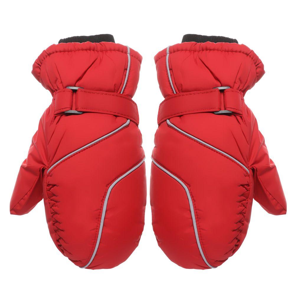 Barn Vinter Vindtett Vanntett Snø Snøbrett Barn Skihansker Langermet Vott