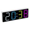 Korean version LED clock simple large font color alarm clock temperature display bedside clock GH9005