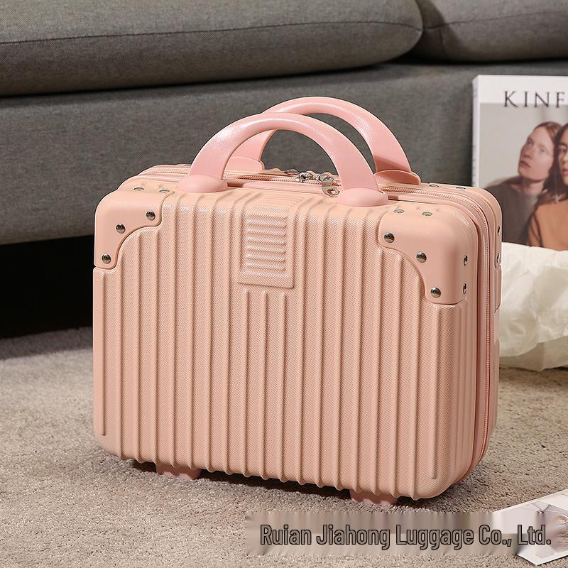 14-Inch Handheld Mini Travel Makeup Case with Password Lock