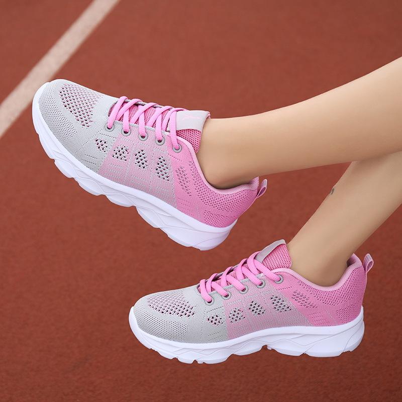Женские летние новые сетчатые дышащие универсальные кроссовки для бега — фото 11