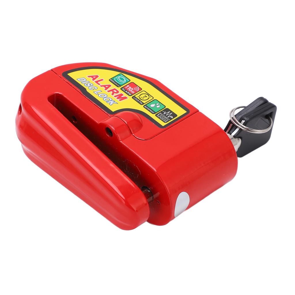 Bike Disc Brake Lock Anti Theft Electric Motorcycle Alarm Disc Lock with 110dB Alarm Sound for Motorbike Bike Scooter