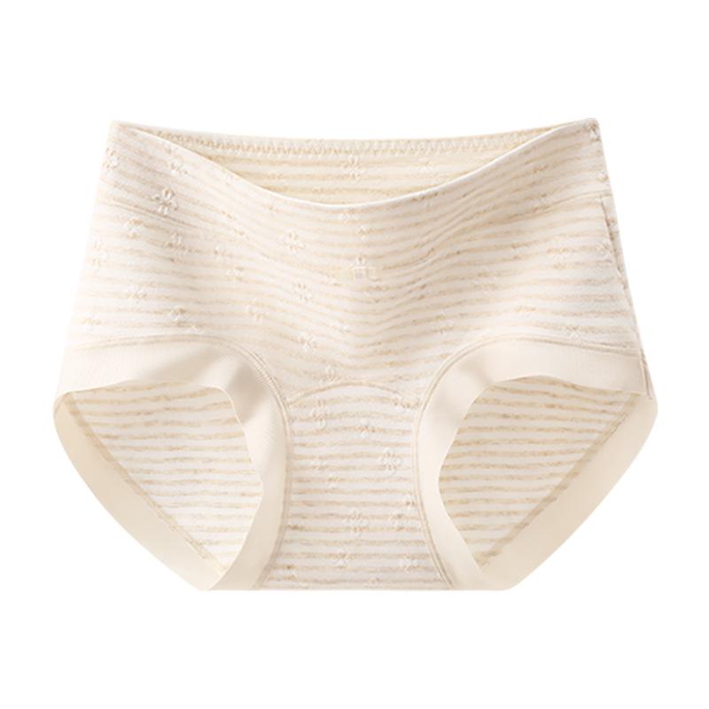 Lady Spring Jacquard Cotton 10A Antibacterial Extension Crotch No Trace Breathable Briefs