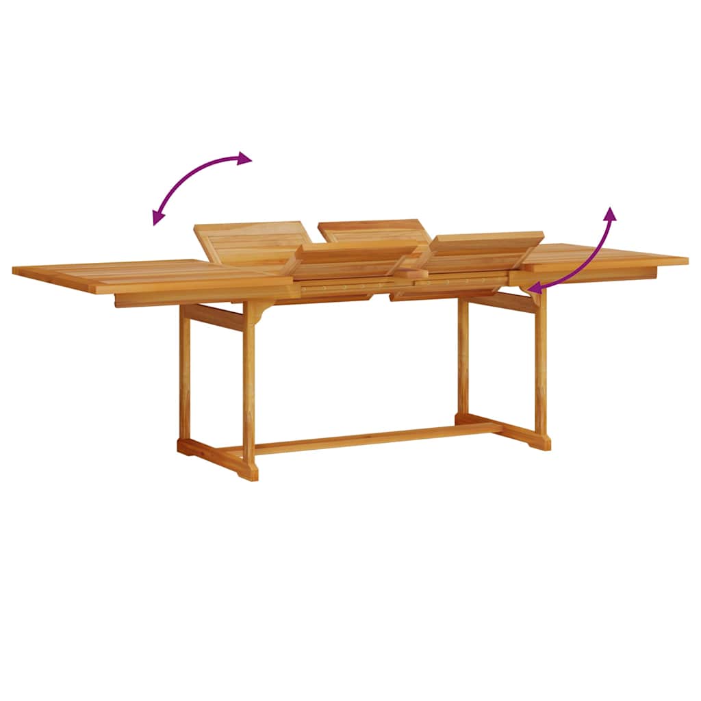 Garden Dining Set 9 pcs Brown Solid Acacia Wood