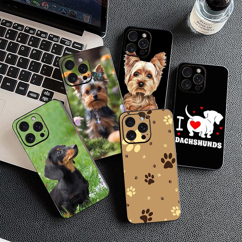 for Samsung Galaxy S10 S8 S9 Plus A33 A34 A31 70 A71 A72 Note 20 9 8 S10E Phone Case Yorkshire Terrier Yorkie Dachshund Dog