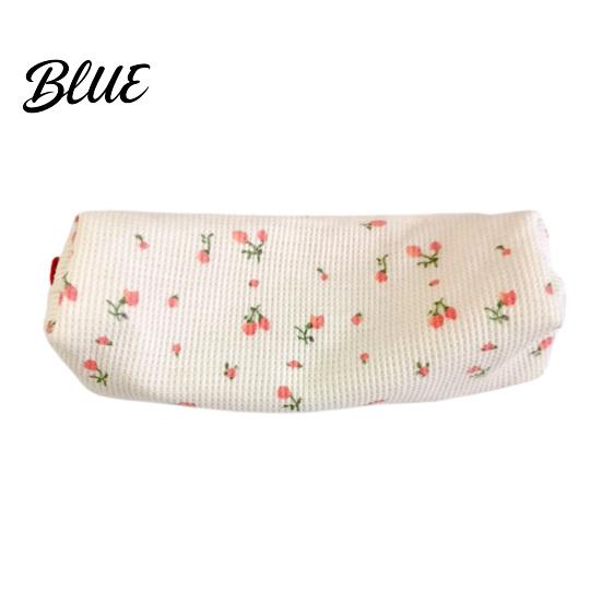School Supplies Pouch Cute Floral Pencil Case Mini Cotton for Pens Pencils Erasers