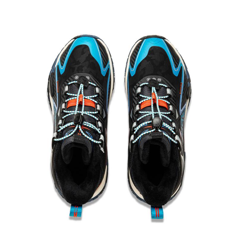 Li Ning Kids Fashion High-Top Casual Shoes Kids Sneakers Black YKEU012-21