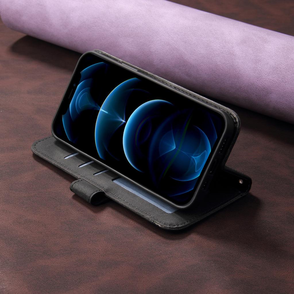 Für TECNO Spark 40C Leder Brieftasche Hüllen Hautgefühl Handyhülle Ständer mit Riemen