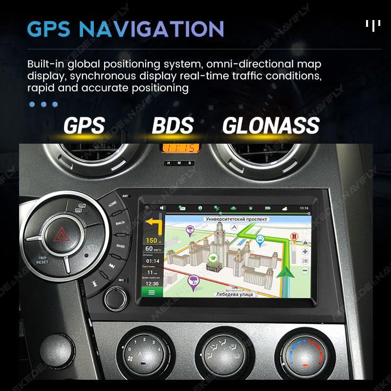 Navifly 7inch Android 13 Car Radio Stereo Multimedia Player For SsangYong Kyron Actyon 2005-2011 Navigation GPS CarPlay Monitor