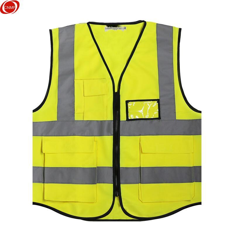 Reflective Safety Vest with Pockets