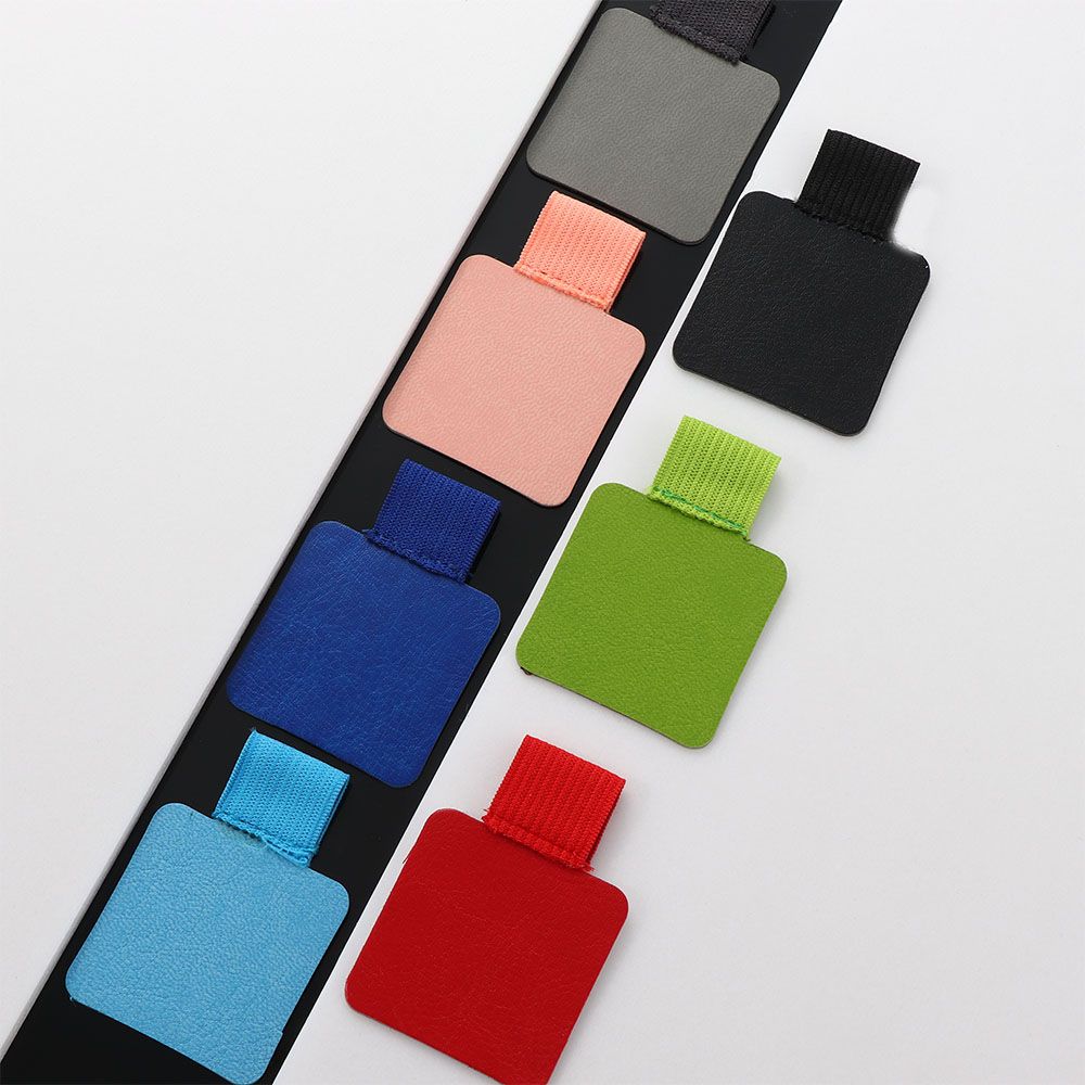 Self-adhesive PU Leather Journals Clipboards Office Accessories Clip Pencil Holder Pen Clips Pen Organizer