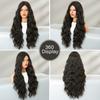 African European American Black Wig Women's Long Curly Hair Stage Performance Costume Soft Synthetic Full Head Cover