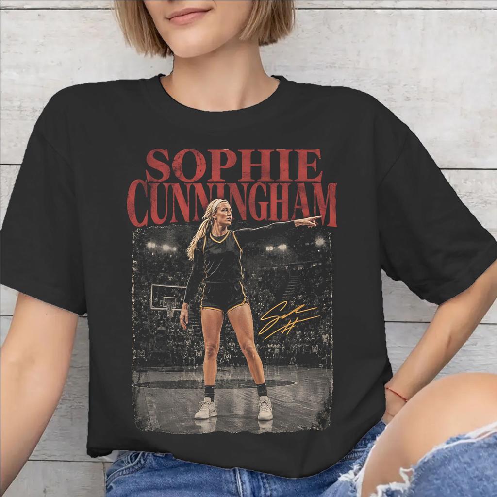 Unisexs WoUnisexs Sophie Cunningham Point T Shirt Cotton Graphic Printing Tee Shirts Clothing Outfits