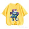 Faded Graffiti Style Six Seven Letter Above Blocky 67 Character Graphic Red Tee Fashion Kids Casual Gaming Clothes