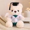 23Cm Medical College Graduation Teddy Bear Plush Toy University Doctor Bachelor Cartoon Animal Mascot Souvenir Present