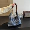 Popular Denim Women's Bags New Casual Simple Large Capacity Shoulder Underarm Bag Portable Tote Bag
