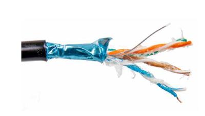 Computer Cable FTPw 4x2x0.5 Cat.6 Earth Gelled 1m SecurityNET C&C Partners SEC6FTPG