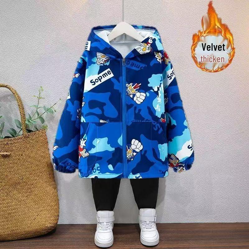 Kids' Cartoon Waterproof Smock – Autumn/Winter Anti-Stain Top for Mealtime Protection