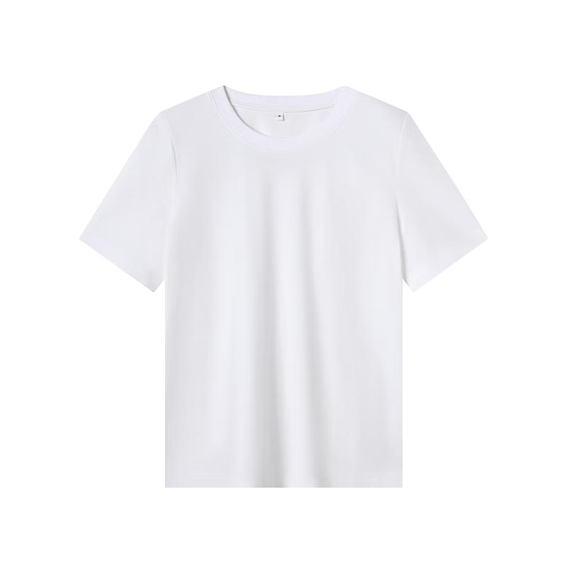 Jingdong Crafted Women's Pure Cotton Basic Short Sleeve T-Shirt