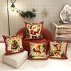 Christmas decoration pillowcase New Year gift Santa Claus Fawn Snowman pattern home room decoration sofa cushion cover