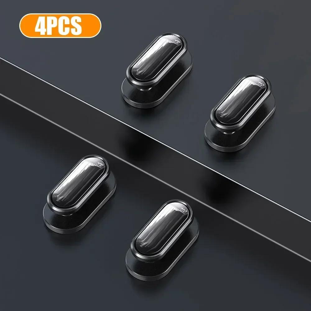

4pcs Car Hook Organizer Storage for USB Cable Key Storage Car Accessories Mini Self Adhesive Wall Hook Hanger Auto Fastener Clip чёрный