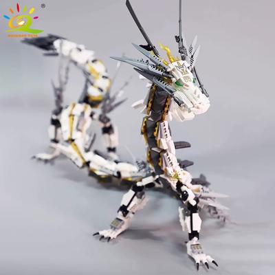 HUIQIBAO 1485PCS Modèle Dragon Blanc Blocs de Construction Série Film Briques de Ville Jouets de Construction Éducatifs Pour Enfants Amis