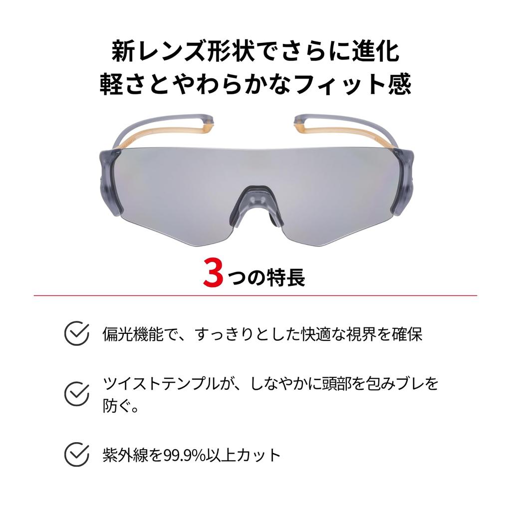 Sports Made In EIGHT8 for [SWANS] Sunglasses, Japan, Polarized, E-NOX G2, Running, Marathon, Tennis, Golf, EN8G2-0051 CSK, Adult, Men's, Women's