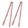 2Pcs Silicone Grill Tongs Non-Stick Food Bread Clip Heat Resistant BBQ Salad Cooking Serving Clamp Steak Pasta Clip For Kitchen