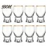 Verres à boire classiques incurvés Mini verre snifter avec base lestée ergonomique, Verres de dégustation transparents, Verres élégants pour fête, Confortable