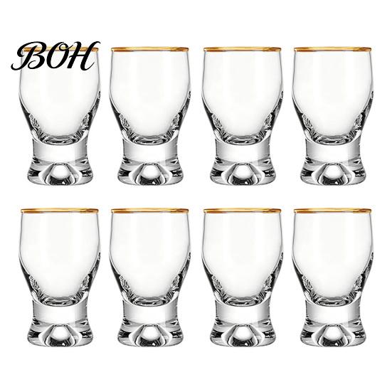 Verres à boire classiques incurvés Mini verre snifter avec base lestée ergonomique, Verres de dégustation transparents, Verres élégants pour fête, Confortable