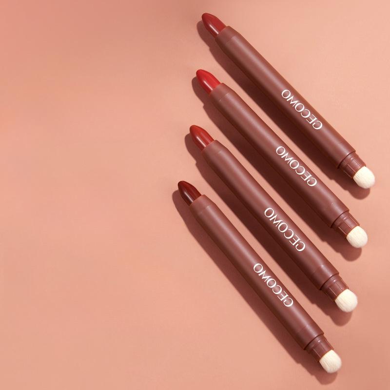 Velvet Matte Double-ended Lipstick Pen, Easy To Smudge, Waterproof, Color-developing, Long-lasting, Not Easy To Stain Women's Lipstick