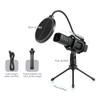 Mikrofon USB Kardioidalny mikrofon pojemnościowy ze statywem Uchwyt amortyzujący filtr pop do strumieniowego przesyłania gier