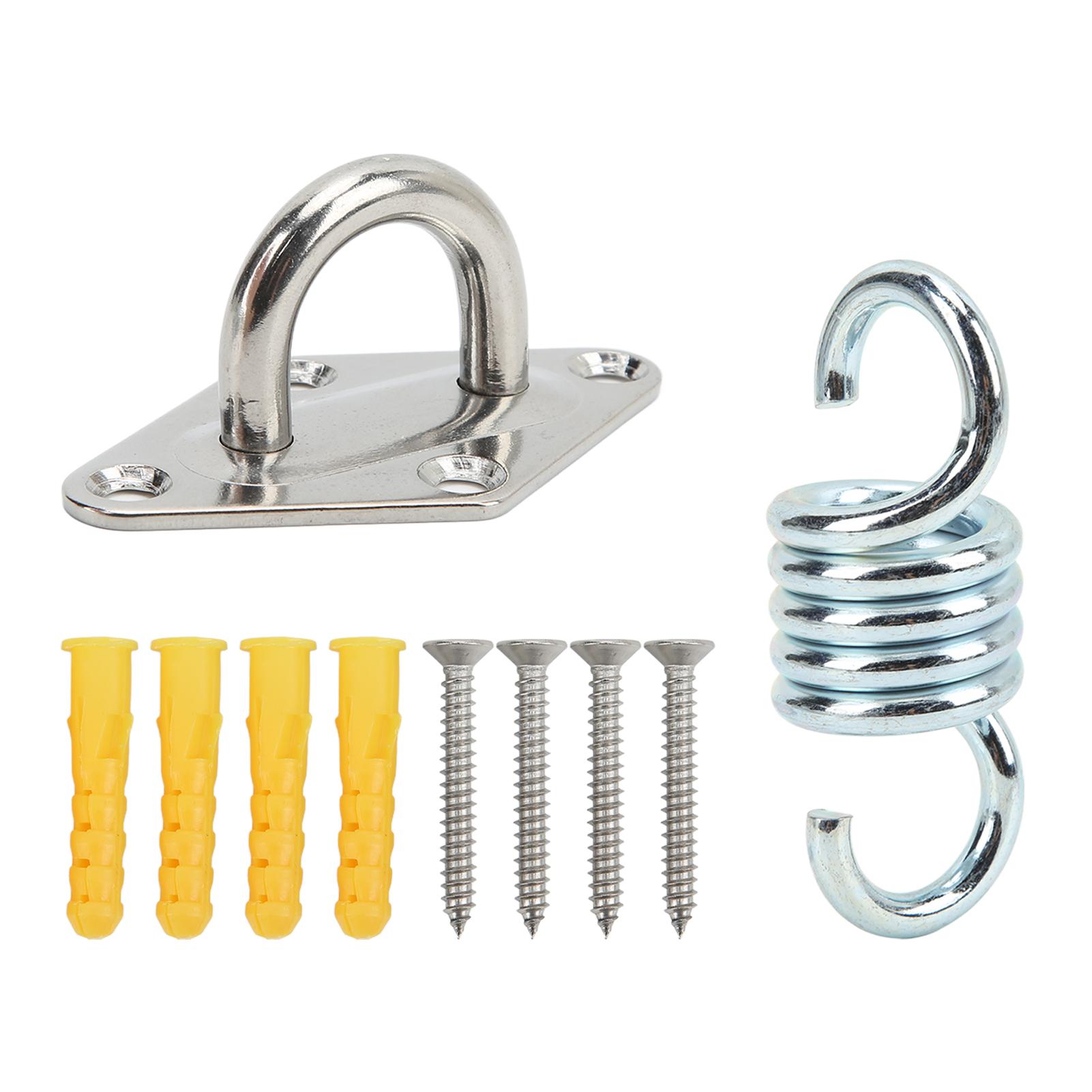 Igeteck Stainless Steel Ceiling Hanging Kit 551Lb Capacity Suspension Bracket Hook Hanger For Yoga Hammock Swings
