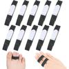 10pcs Buddy Tape Finger Straps No Slip Hook Loop Finger Splints, Reusable Fabric Buddy Wraps For Broken Toes Tw