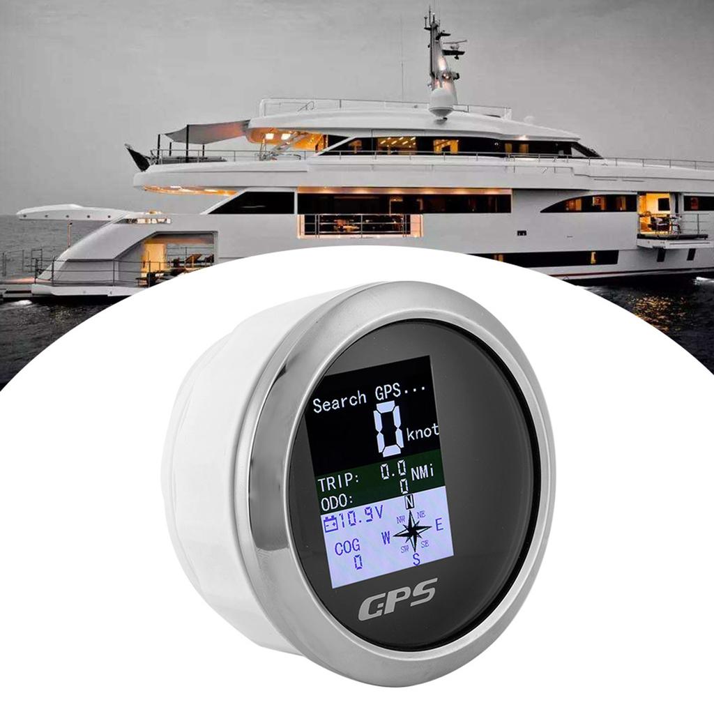 85mm Speedometer GPS Car Boat Engineer Stainless Waterproofing Digital Gauges